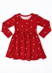 Ruby Polka Dot Twirl Dress - Preorder Ships 10/5