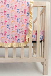 Multicolor Bow Blanket