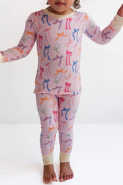 Multicolor Bow Two Piece Set