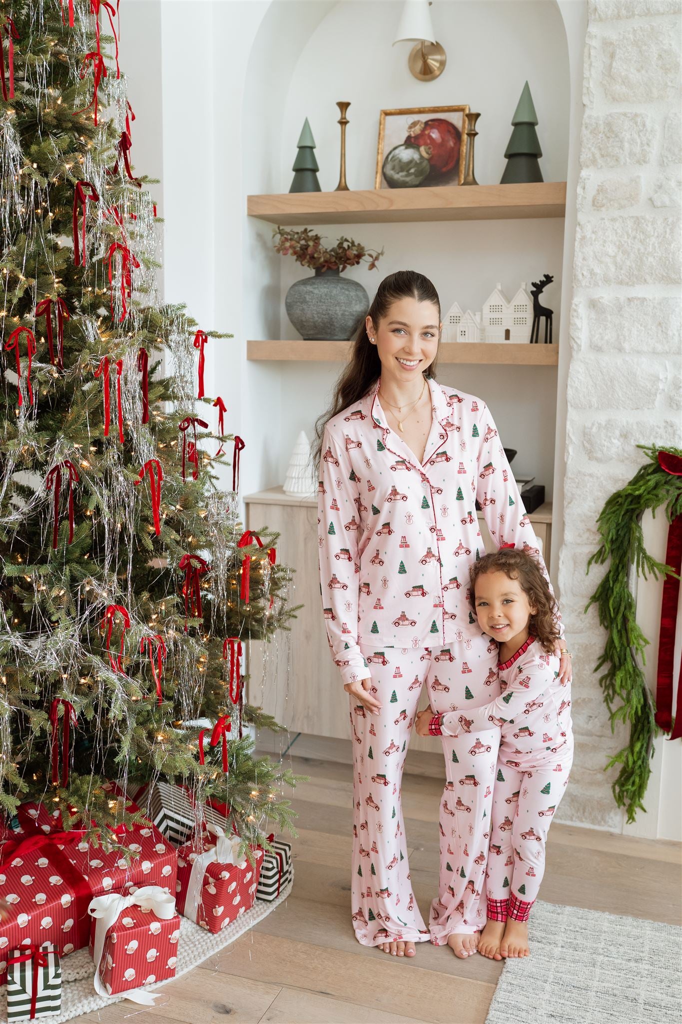 Pink Holly Jolly Cruisers Two Piece Set