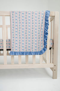 Amelia Bow Ruffle Blanket