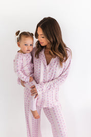 Cherry Gingham Women's Long Sleeve Set