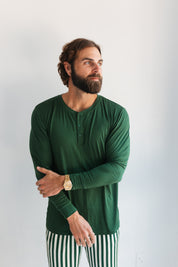 Green Stripe Men's Top
