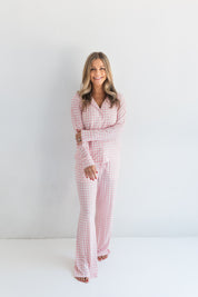 Blush Gingham Women's Set