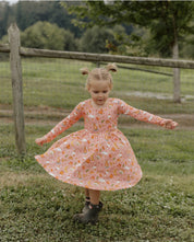 Pink Harvest Moon Long Sleeve Twirl Dress IMJ x Bre Sheppard
