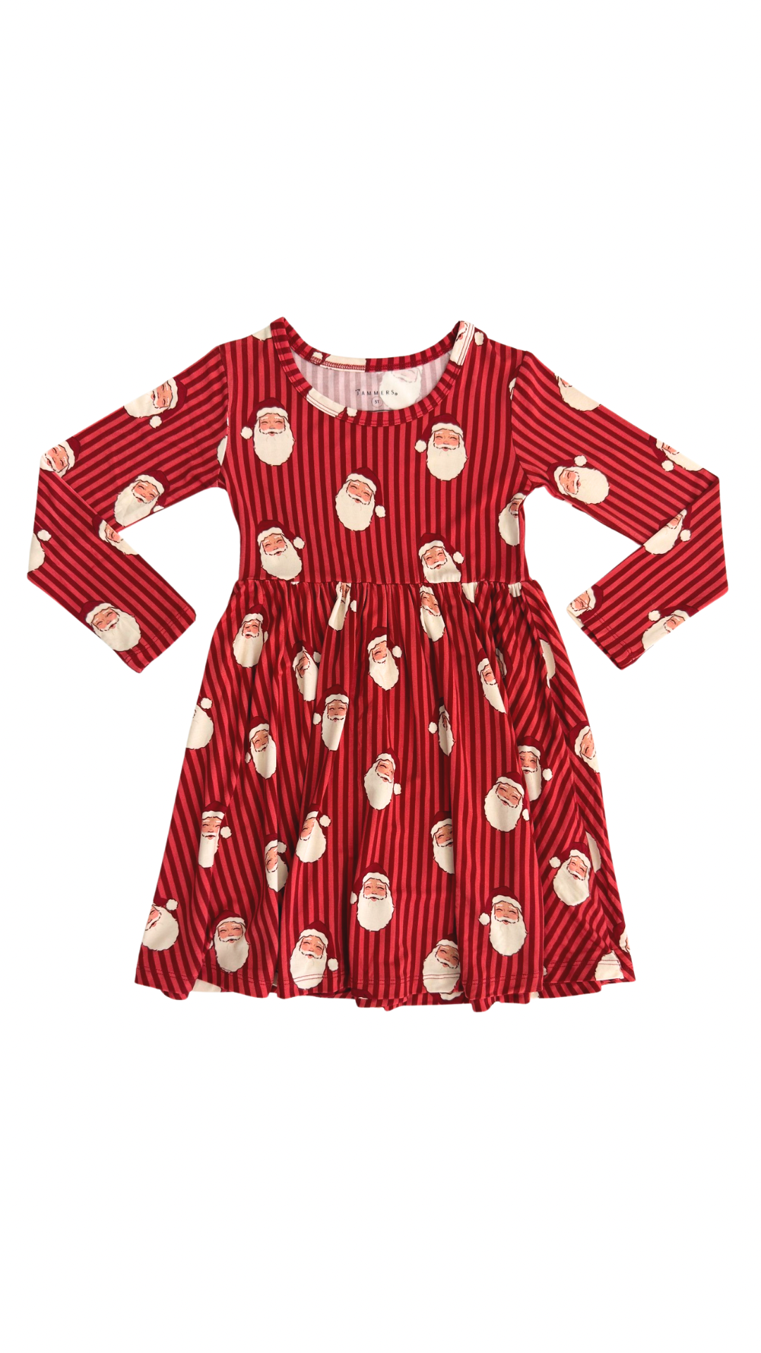 Santa Long Sleeve Twirl Dress