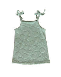 Green Seashell Terry Tank Dress