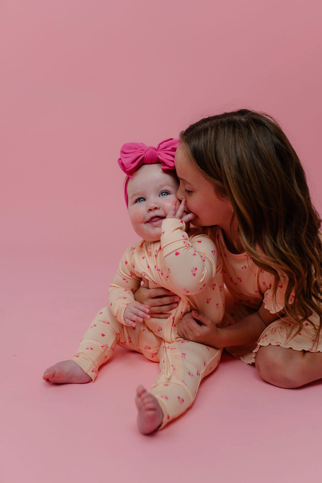 Yellow Floral and Bow Zipper Romper Jammers x Karissa Abbott