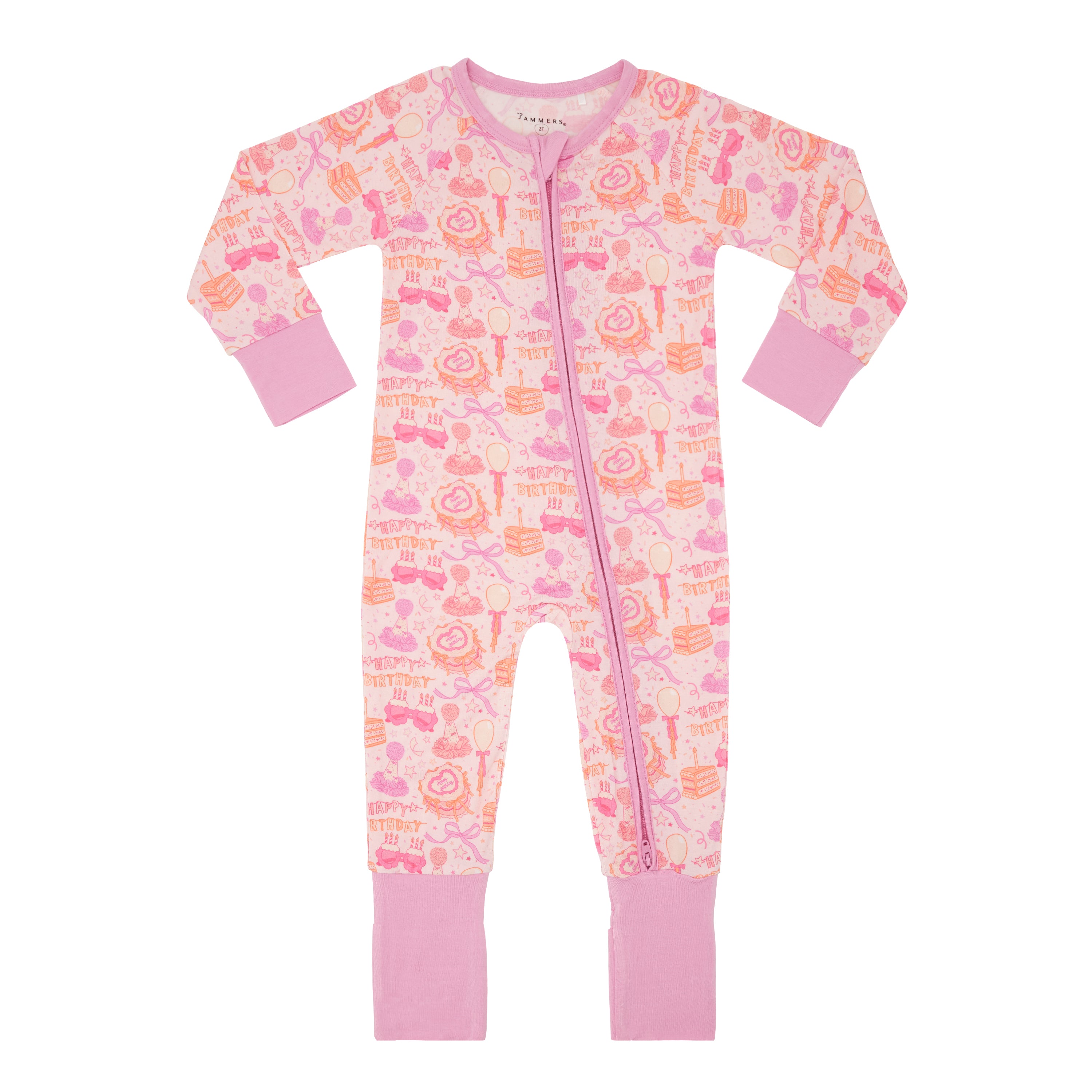 Birthday Girl Zipper Romper