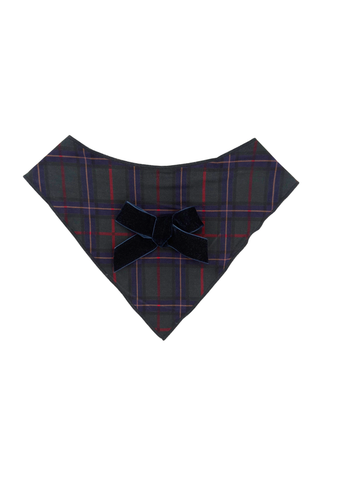 Midnight Mistletoe Plaid Dog Bandana IMJ x Daryl-Ann Denner