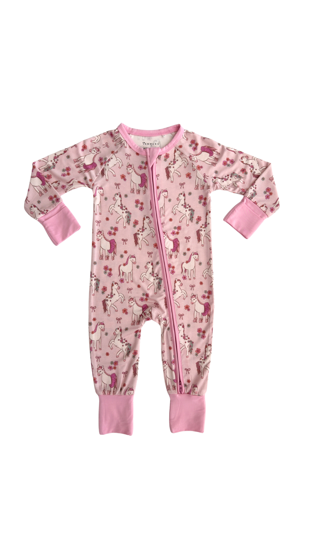 Ballerina Pony Zipper Romper Jammers x Karissa Abbott