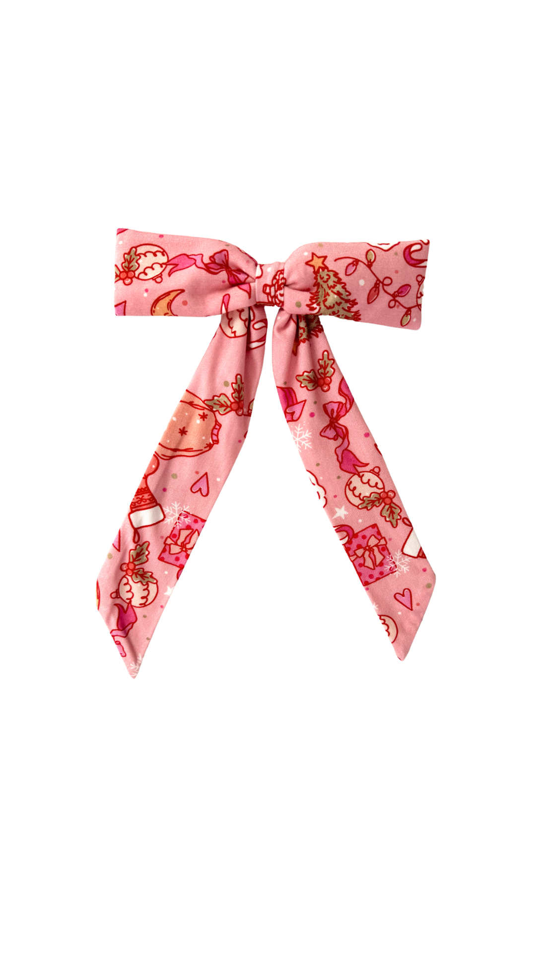 PRE-ORDER SHIPPING 12/3 - Pink Christmas Doodle Dreams Hair Bow IMJ x Bre Sheppard