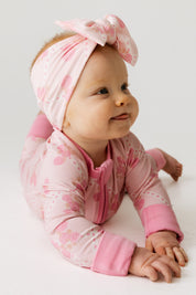 Blush Hydrangea Zipper Romper
