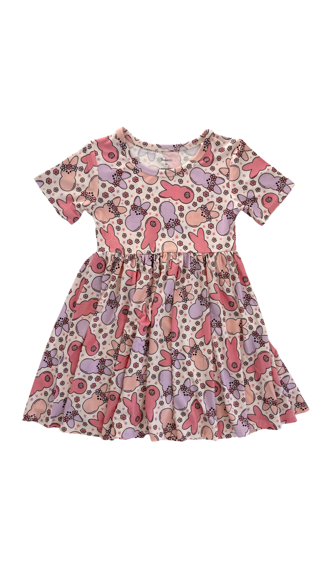 Snuggle Bunny Short Sleeve Twirl Dress