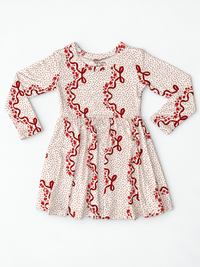 Vintage Bows and Blossoms Twirl Dress - Preorder Ships 10/5