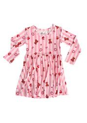 Love You Bear-y Much Long Sleeve Twirl Dress