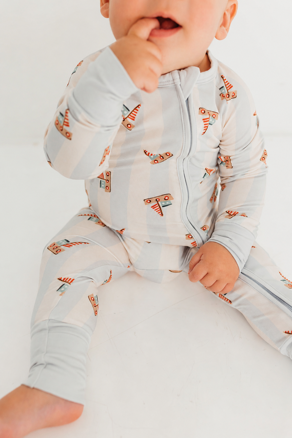 Little Sailboat Zipper Romper