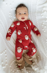 Santa Zipper Romper