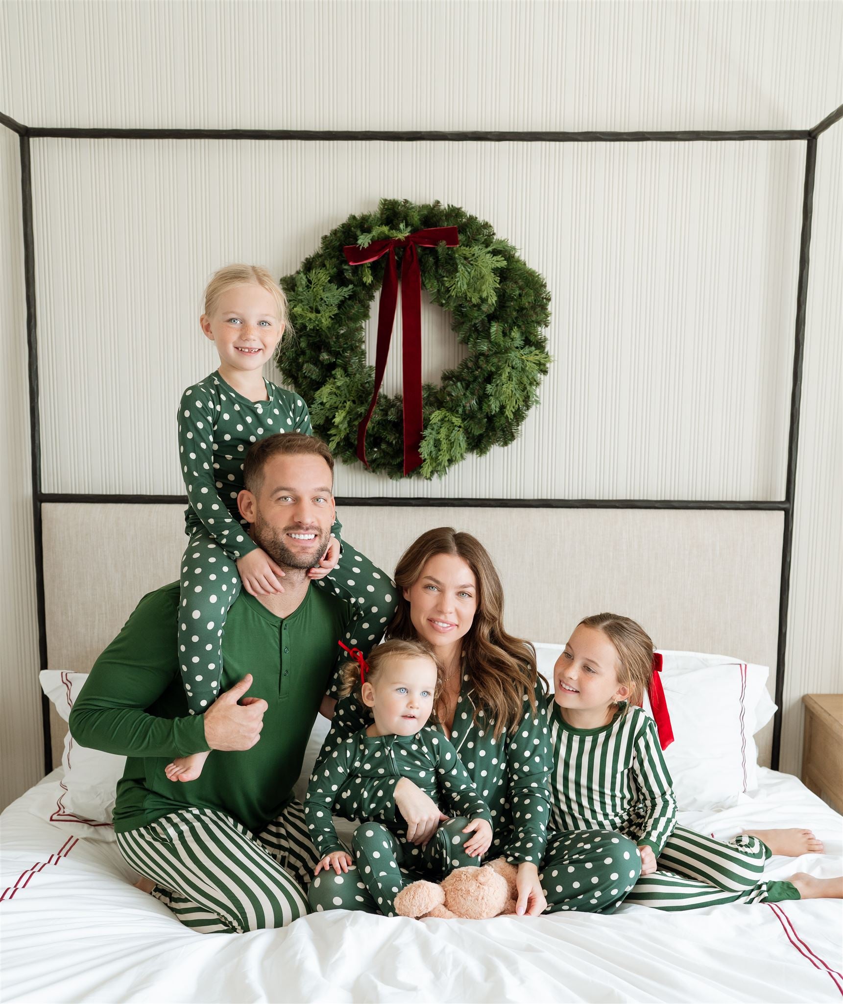 Green Polkadot Women's Set