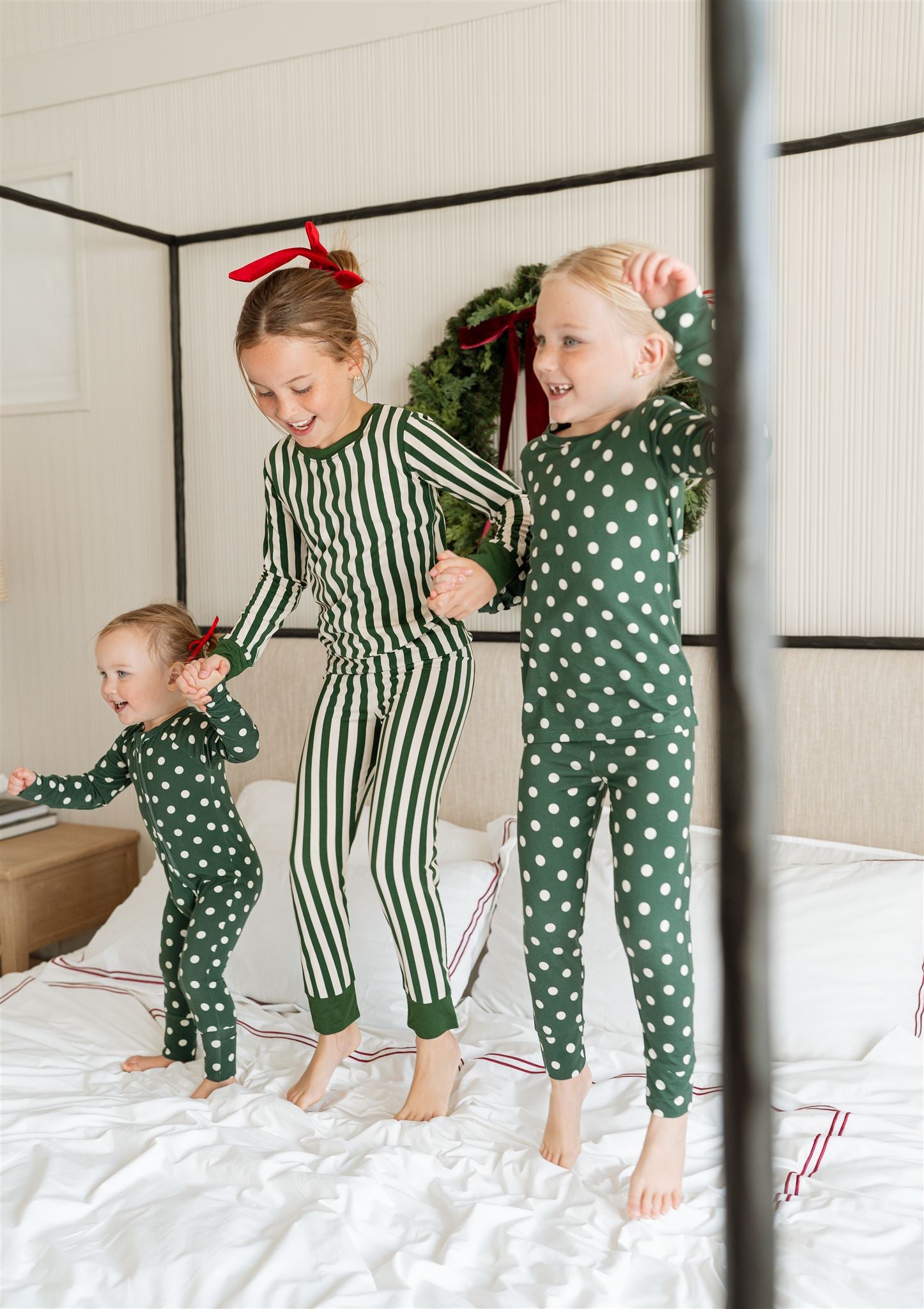 Green Polkadot Zipper Romper