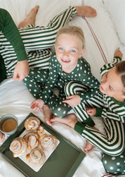 Green Polka Dot Two Piece Set