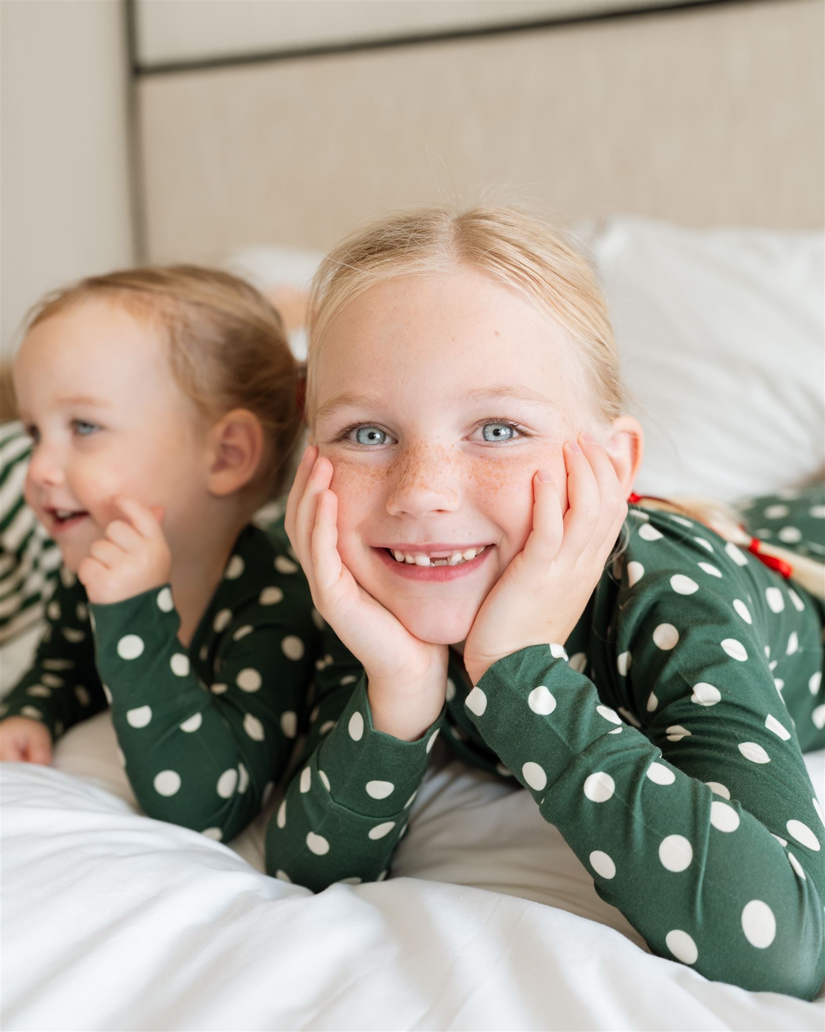 Green Polka Dot Two Piece Set