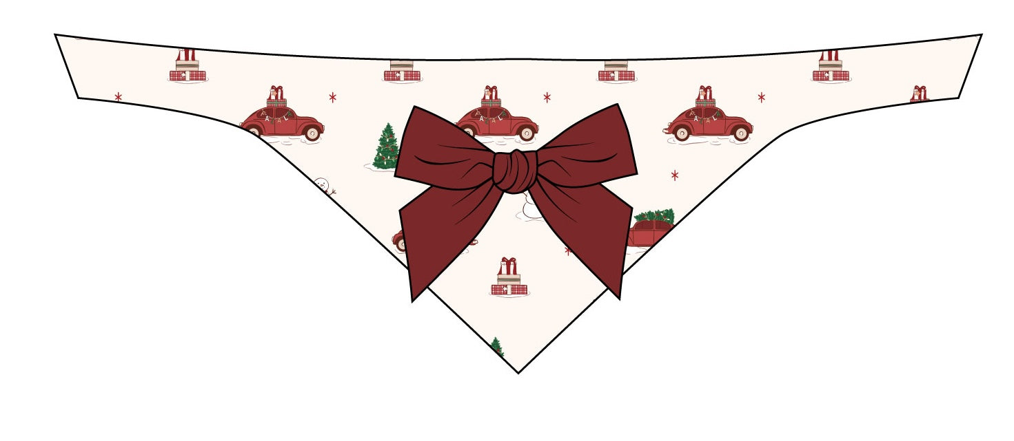 Red Holly Jolly Cruisers Dog Bandana
