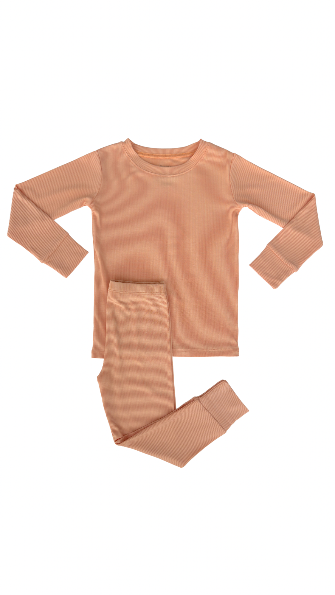 Peach Fuzz Ribbed Two Piece Set