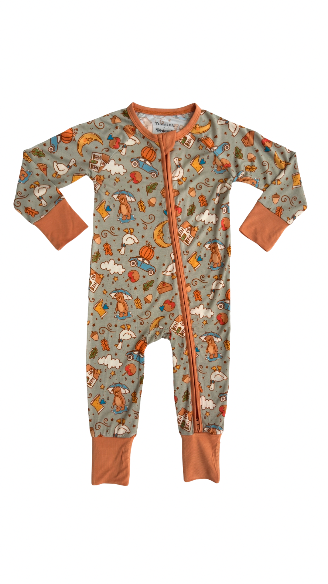 Green Harvest Moon Zipper Romper IMJ x Bre Sheppard