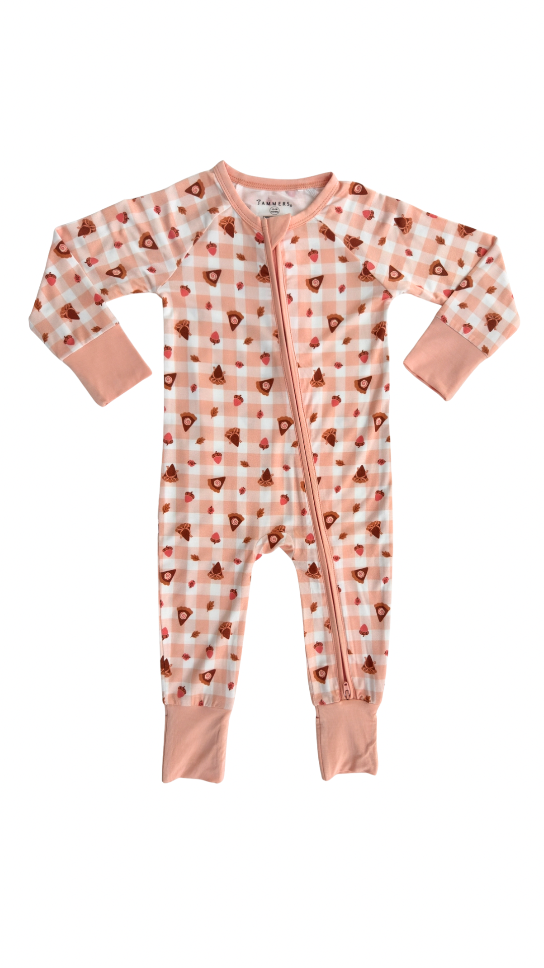 Gingham Sweet Pie Zipper Romper
