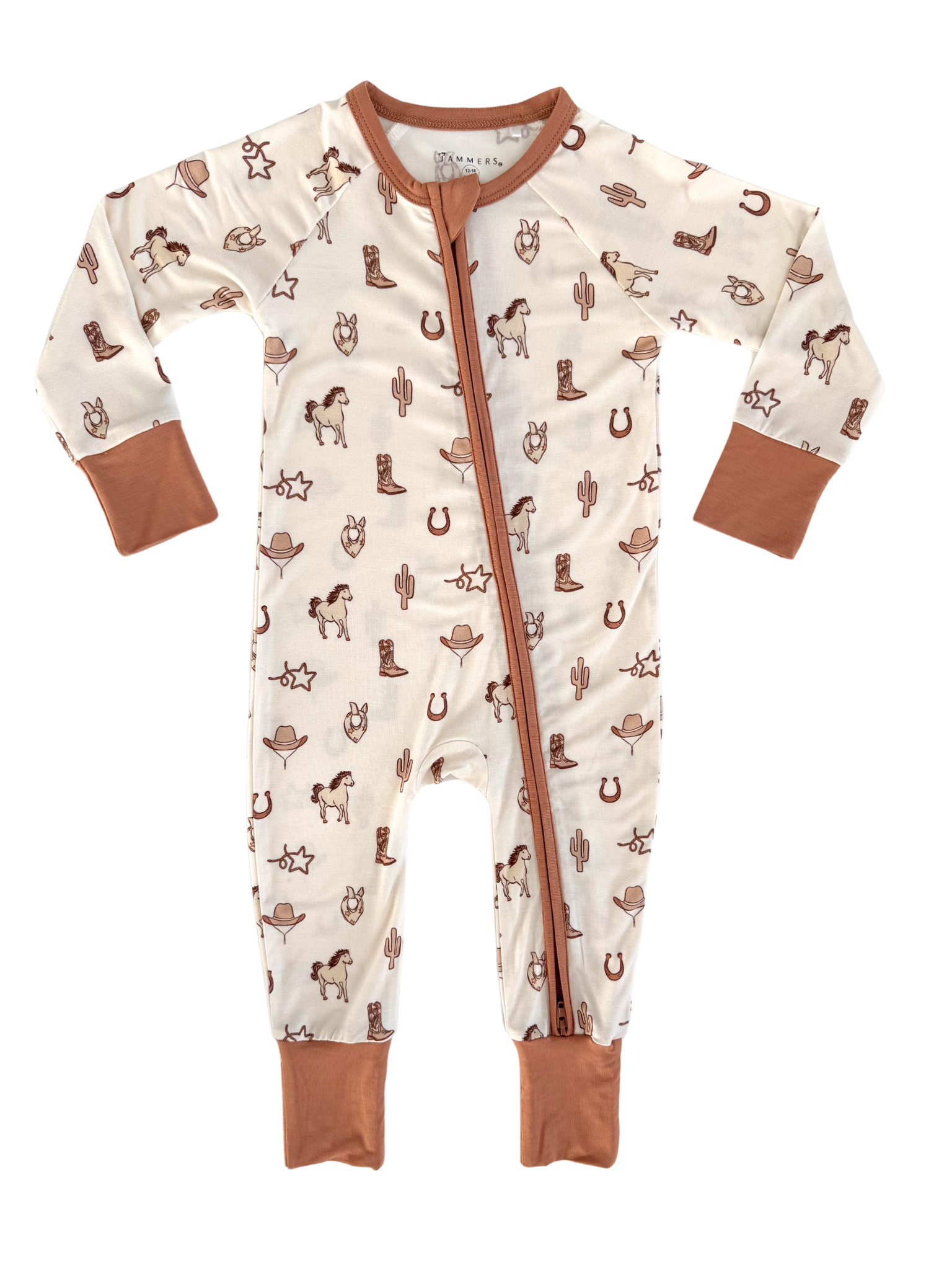 Yeehaw Cowboy Zipper Romper