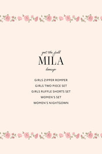 Mila Two Piece Ruffle Short Set