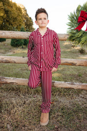 Heirloom Stripe Kids' Long Sleeve Button Up Set - IMJ x Sarah Knuth