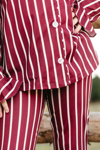 Heirloom Stripe Girls' Long Sleeve Ruffle Flare Set - IMJ x Sarah Knuth
