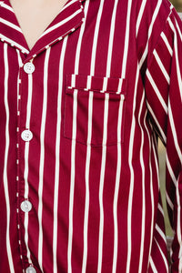 Heirloom Stripe Kids' Long Sleeve Button Up Set - IMJ x Sarah Knuth