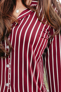 Heirloom Stripe Women's Long Sleeve Ruffle Set - IMJ x Sarah Knuth
