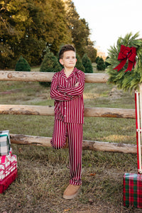 Heirloom Stripe Kids' Long Sleeve Button Up Set - IMJ x Sarah Knuth