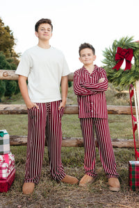 Heirloom Stripe Kids' Long Sleeve Button Up Set - IMJ x Sarah Knuth