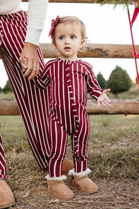 Heirloom Stripe Zipper Romper - IMJ x Sarah Knuth