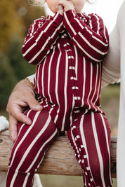 Heirloom Stripe Zipper Romper - IMJ x Sarah Knuth