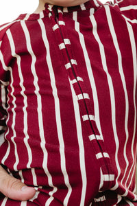 Heirloom Stripe Zipper Romper - IMJ x Sarah Knuth