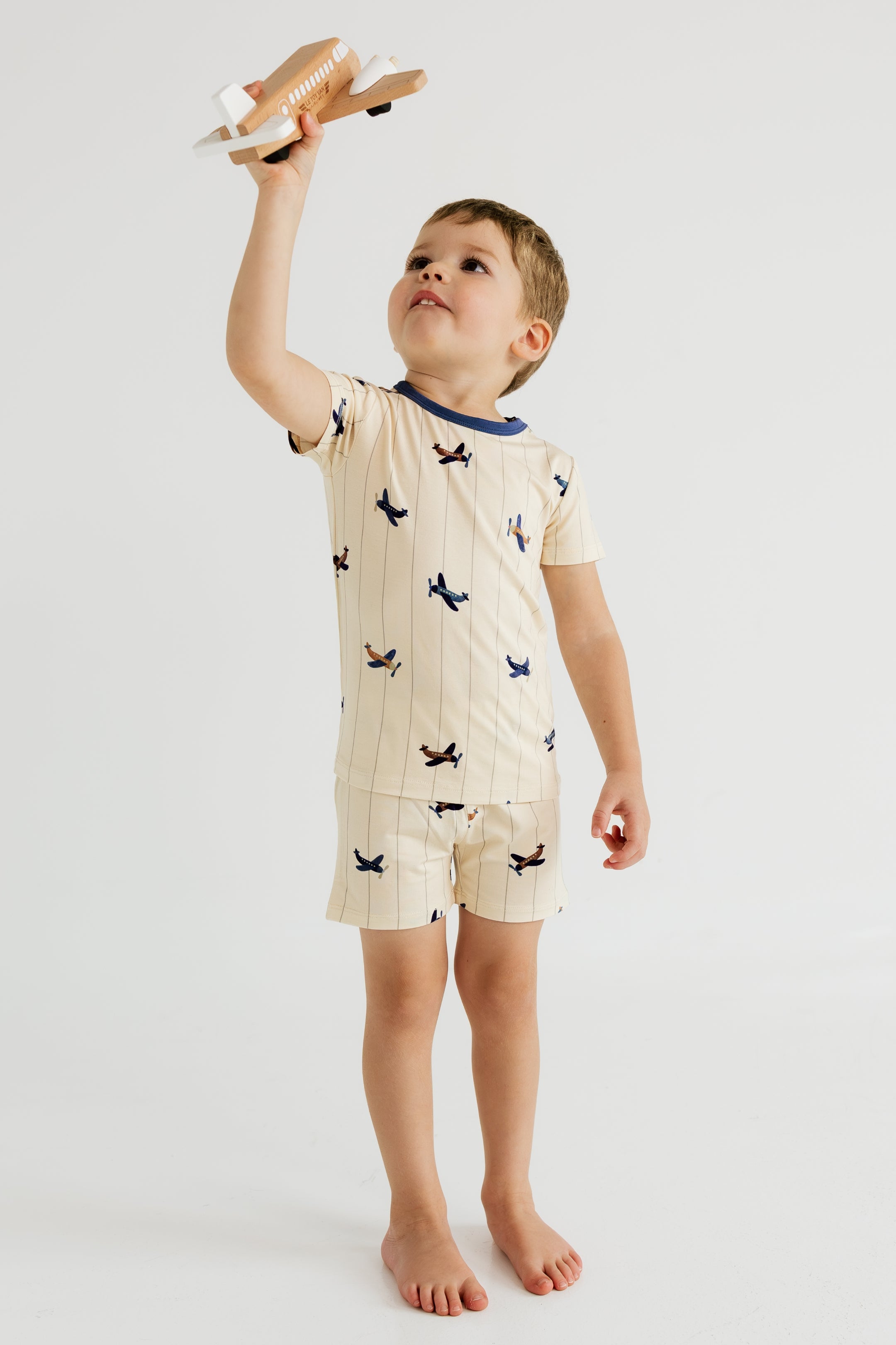 Airplane Two-Piece Pajama Set | Bamboo Kids Pajamas | In My Jammers