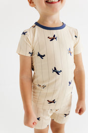 Airplane Two Piece Short Set