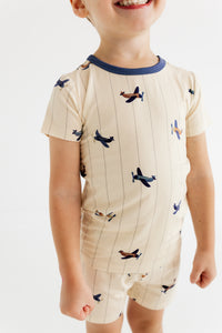 Airplane Two Piece Short Set