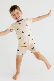 Airplane Two Piece Short Set