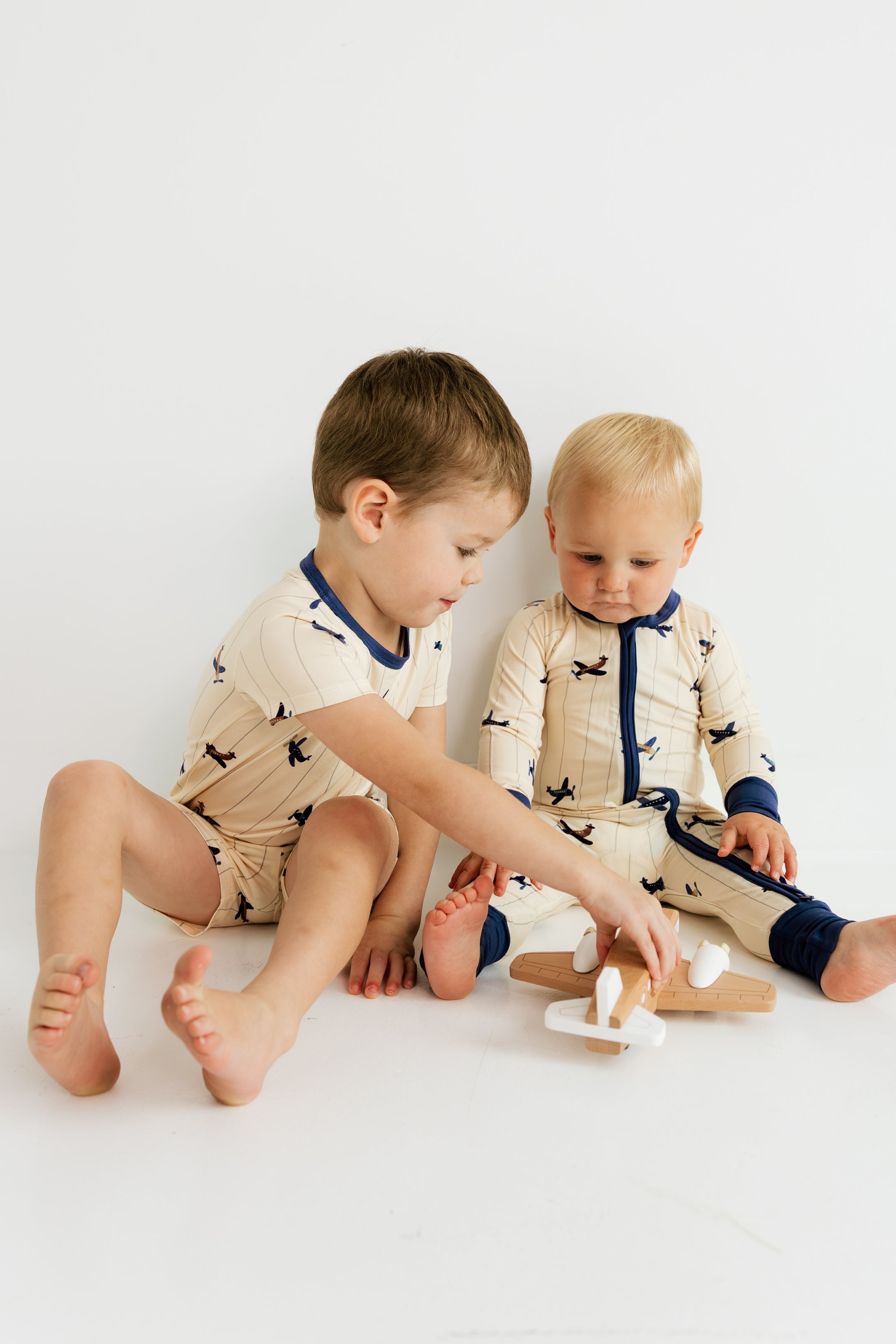 Airplane Two Piece Short Set
