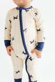 Airplane Zipper Romper
