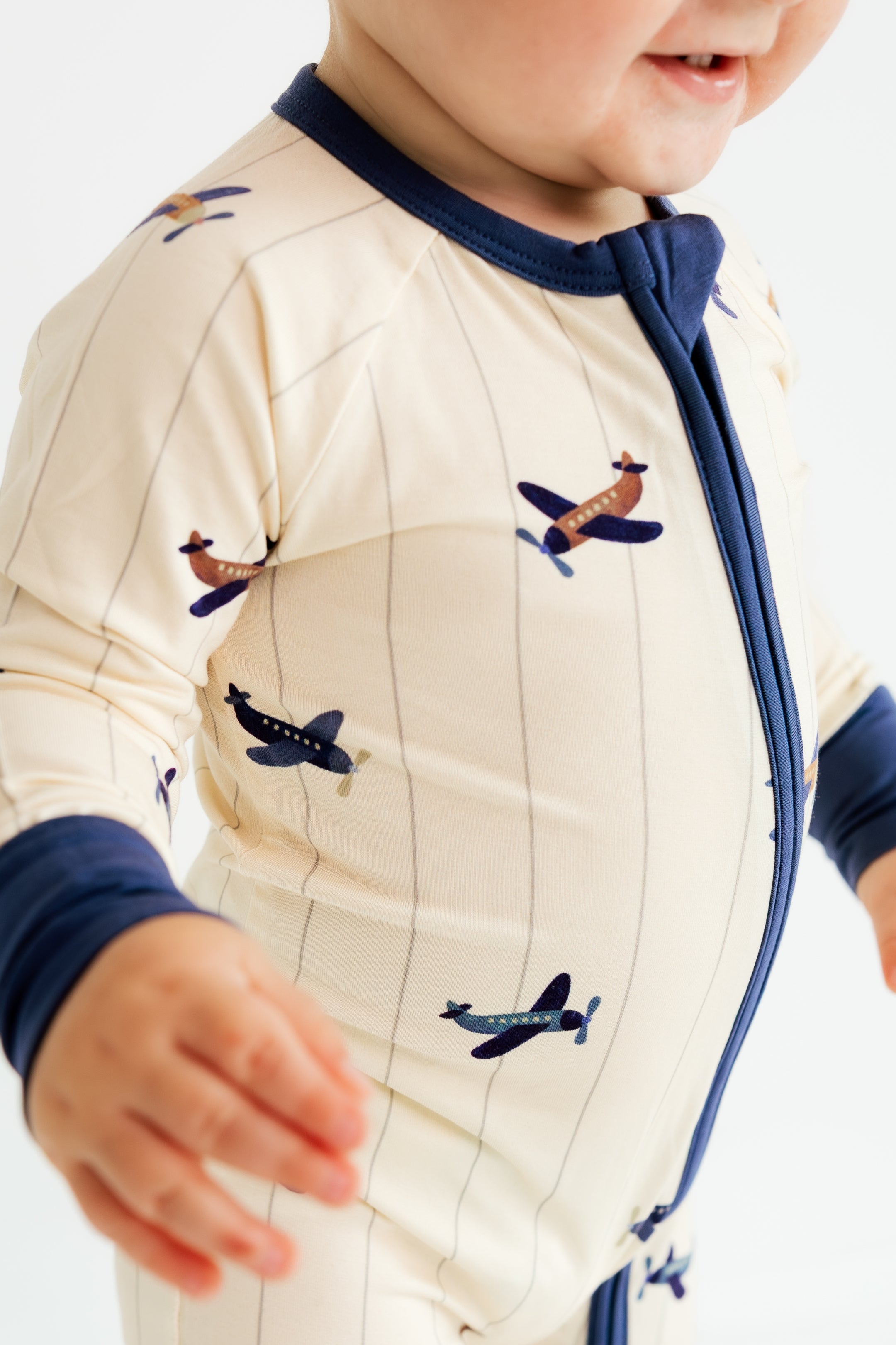 Airplane Zipper Romper