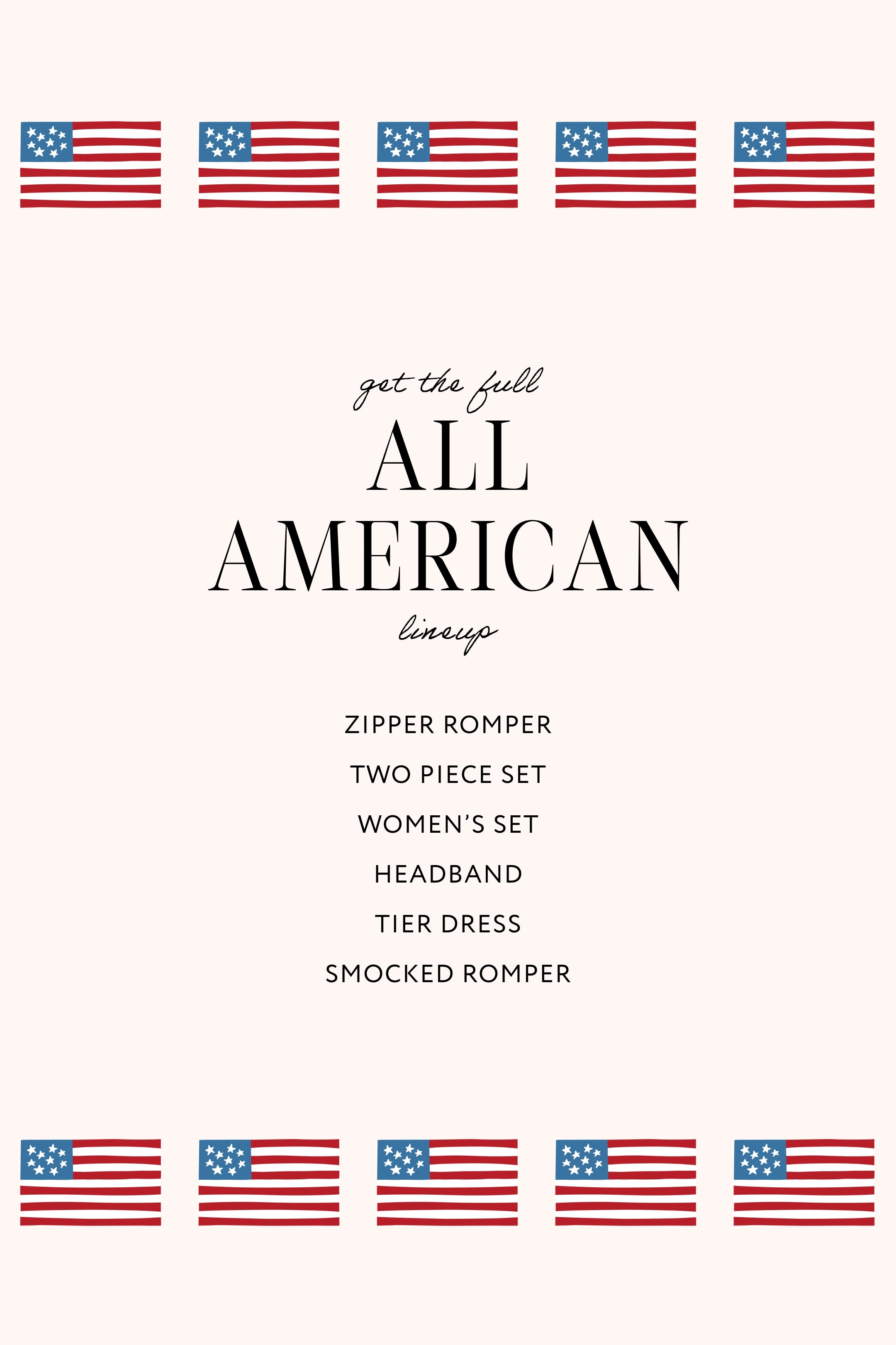 All American Two Piece Set