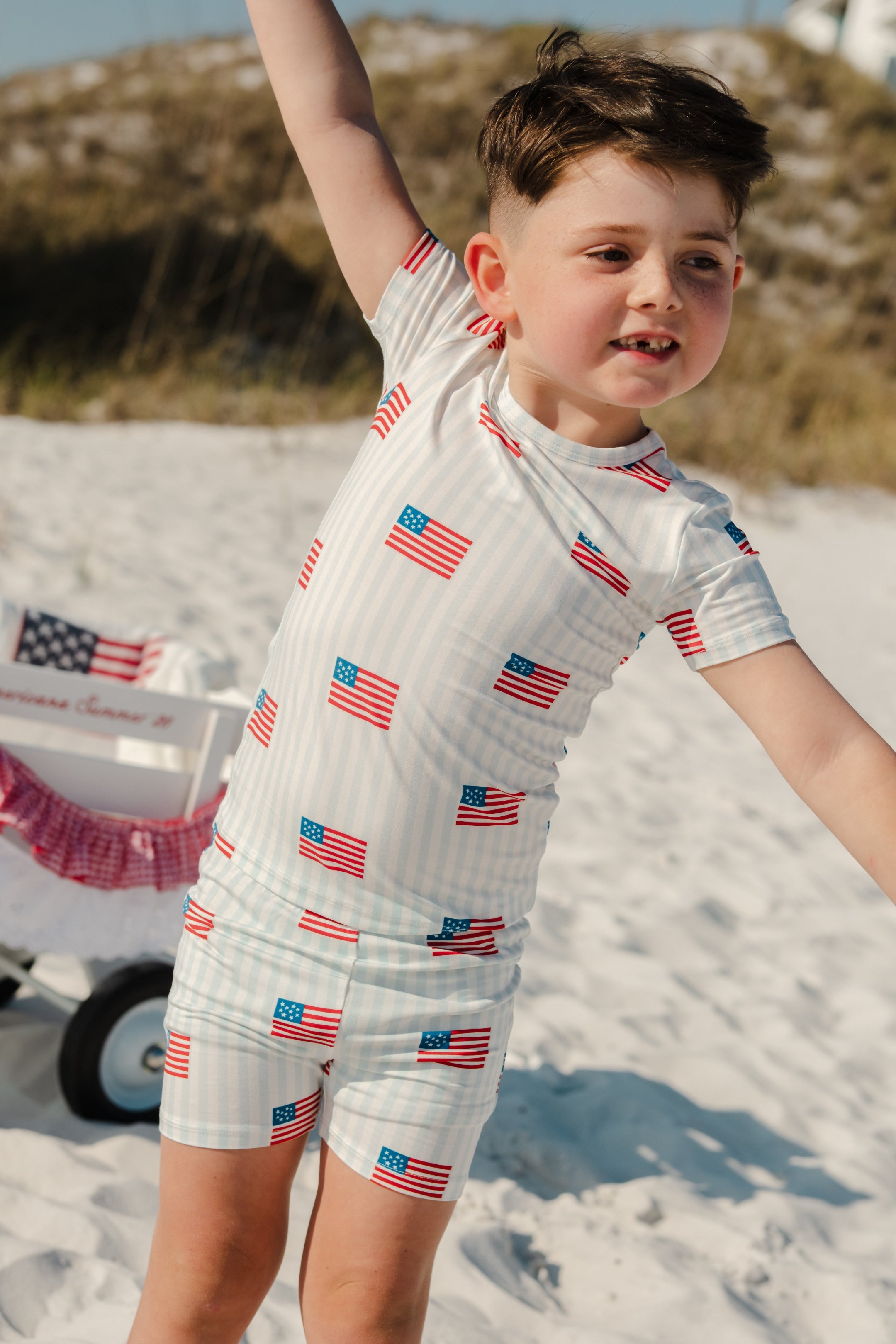 All American Bamboo Kids Pajama Set | 4th of July Matching Pajamas